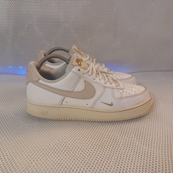 Nike Air Force 1 Low '07 Essential White Beige (W) Sz 9.5 - Picture 5 of 10